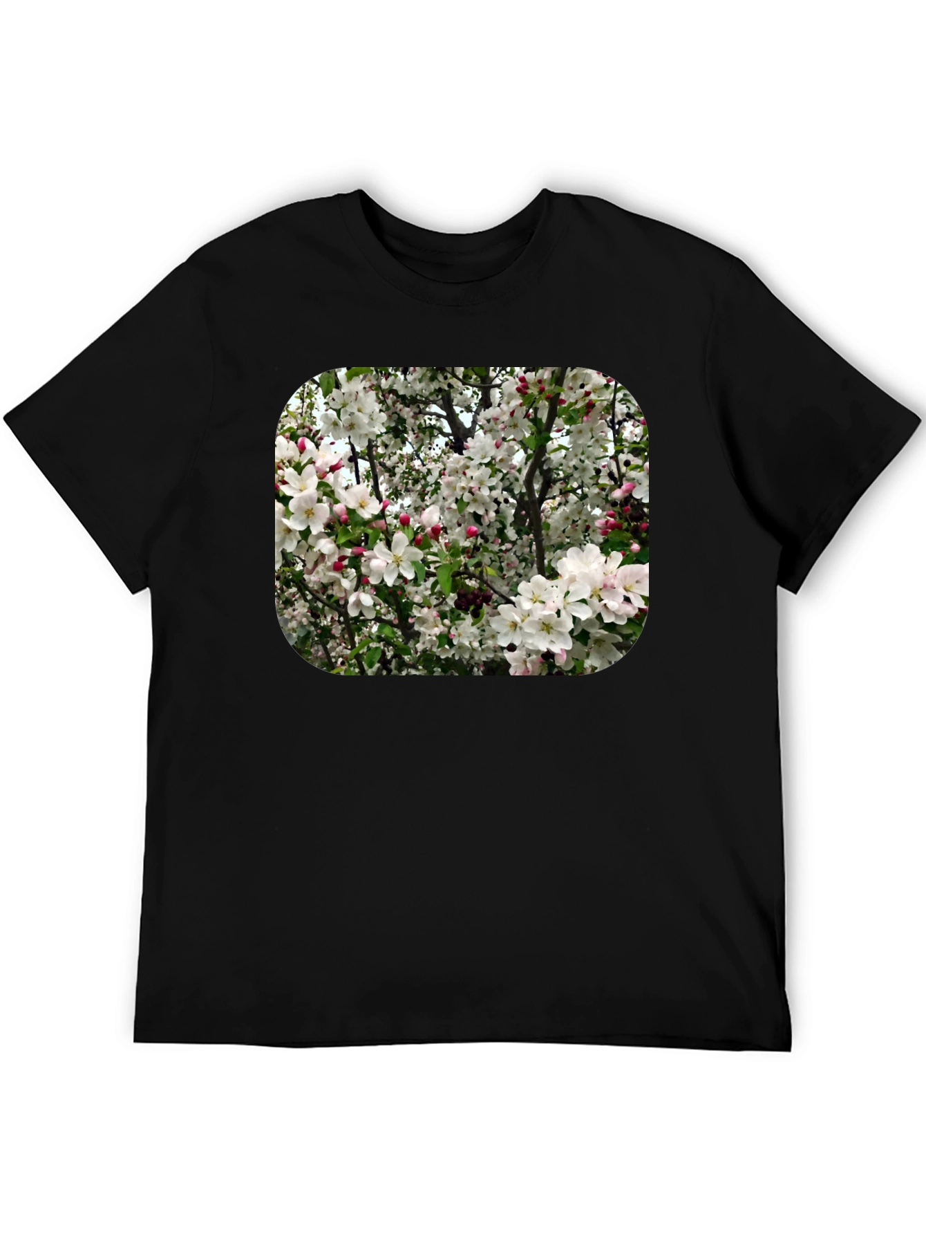 Floral Blossom T-Shirt - Black