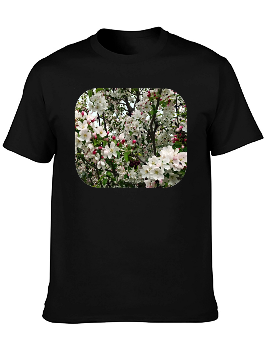 Floral Blossom T-Shirt - Black