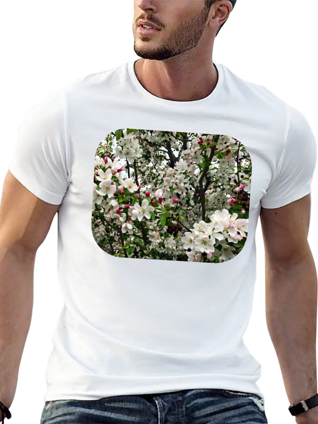 Floral Blossom T-Shirt - Black