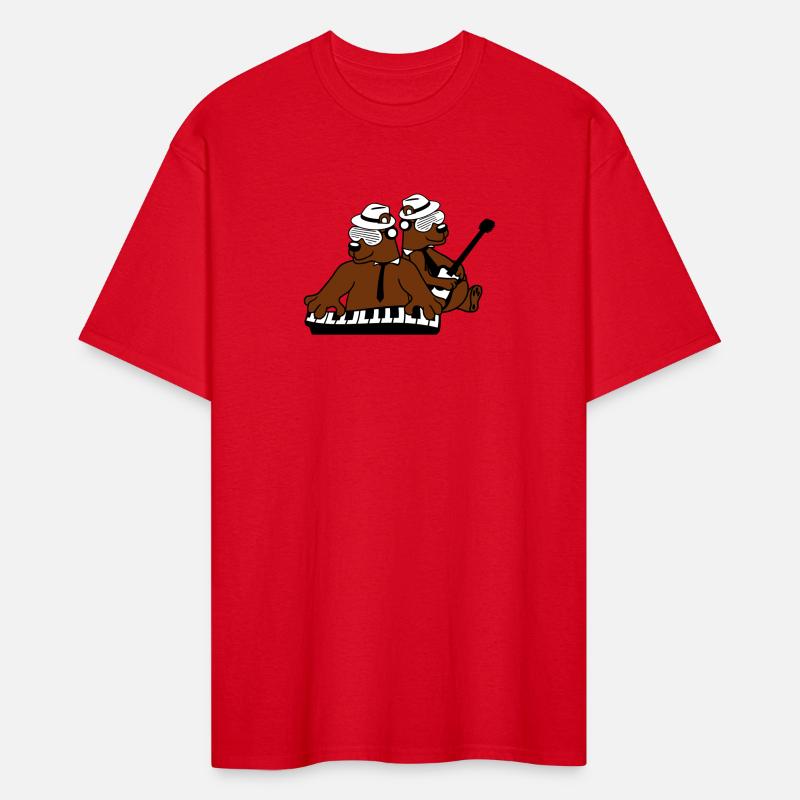 2 Cool Brown Bear Team Friends Playing Band Music