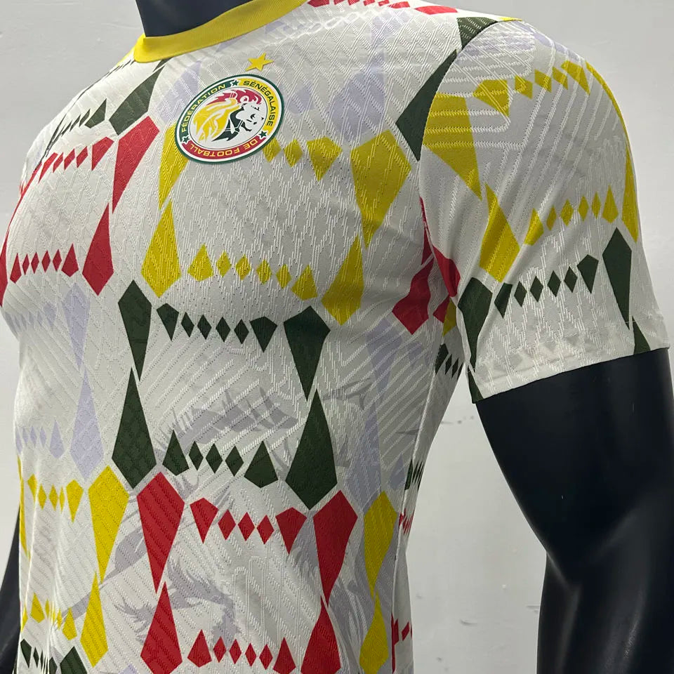 2024 Senegal Special Edition White Player Version Jersey Detail 1