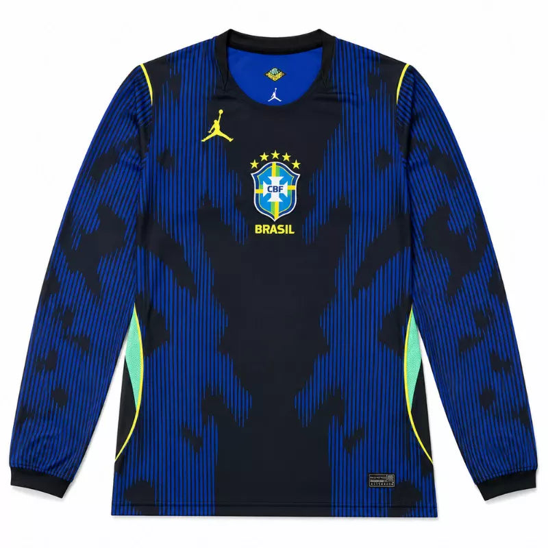 2026 Brazil Away Long Sleeve Jersey Front Front