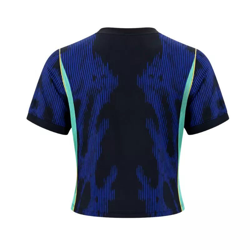 2026 Brazil Crop Top Away Jersey Back