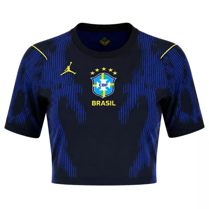 2026 Brazil Crop Top Away Jersey FRONT