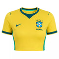 2026 Brazil Crop Top Home Jersey FRONT