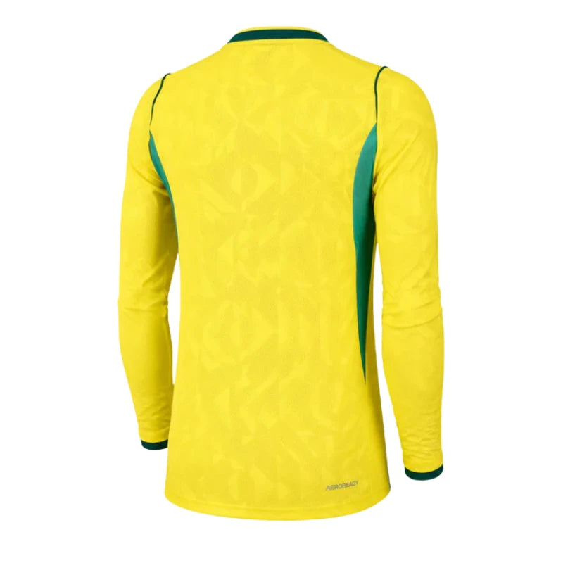 2026 Brazil Home Long Sleeve Jersey Back
