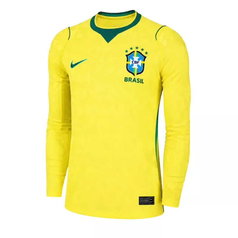 2026 Brazil Home Long Sleeve Jersey Front