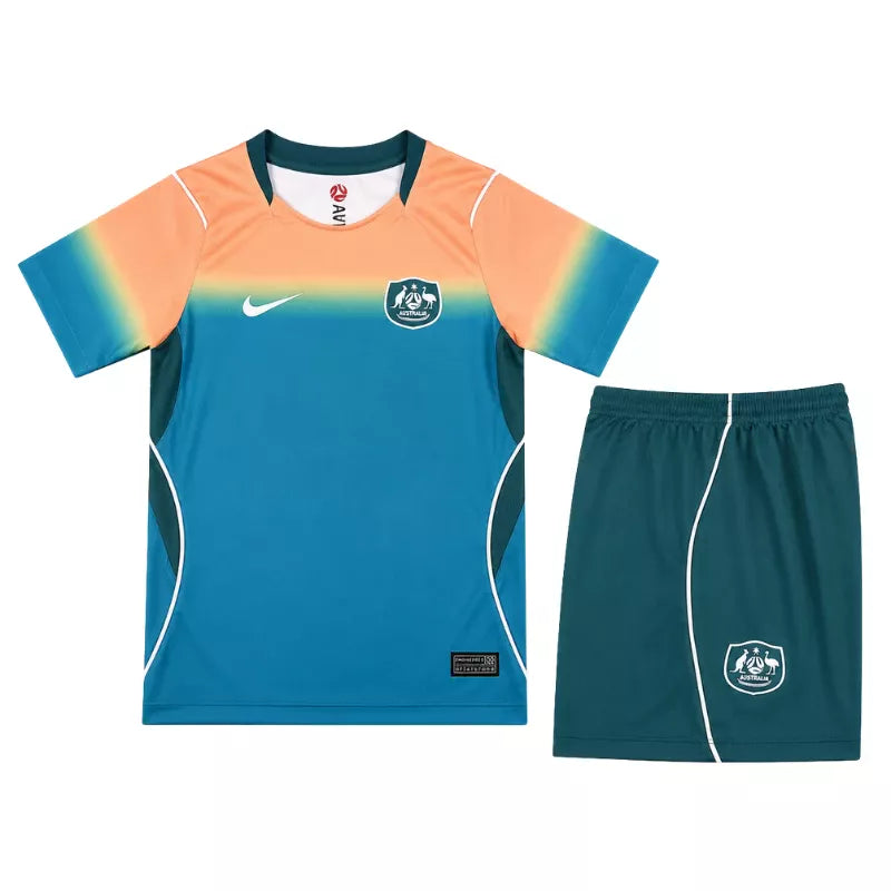 2026 Kids Australia Away Kit Front