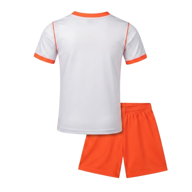 2026 Kids Netherlands Away Kit Back