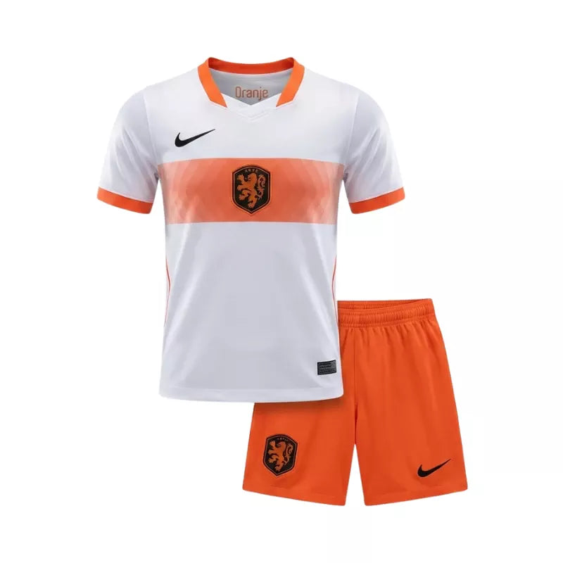 2026 Kids Netherlands Away Kit Front