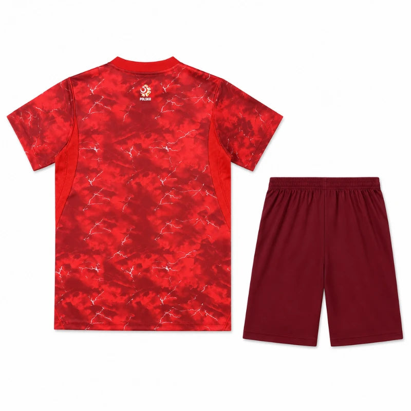 2026 Kids Poland Away Kit Back