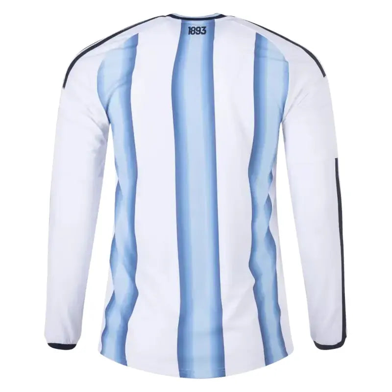 Argentina 2026 World Cup Long Sleeve Home Jersey Back