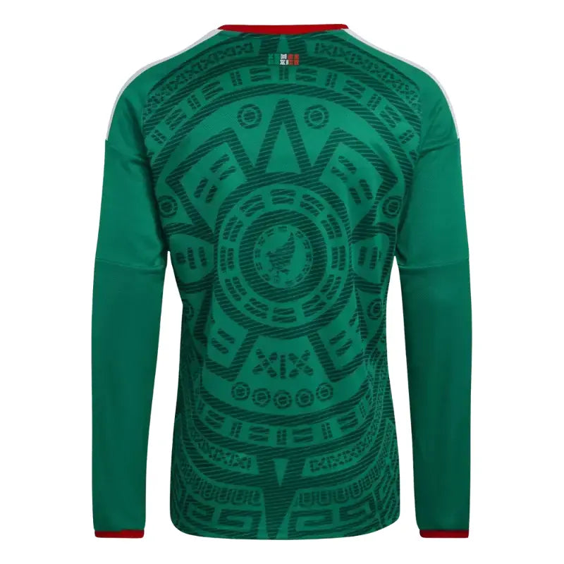 Mexico 2026 World Cup Long Sleeve Home Jersey Back
