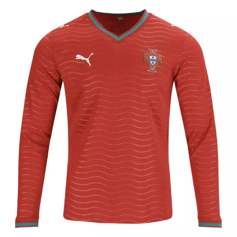 2026 Portugal Home Long Sleeve Jersey Front