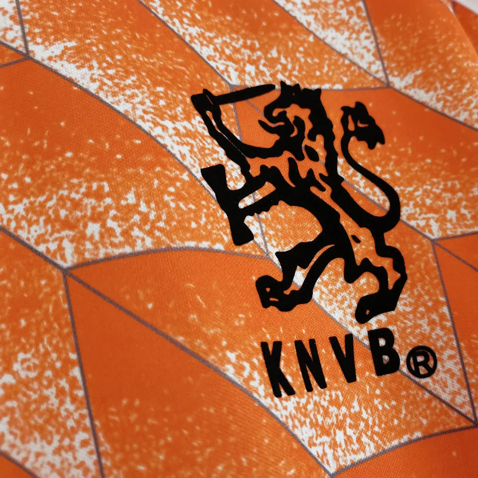 1988 NL Home Orange Retro Jersey Detail 4