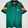 1992 Germany Away Green Retro Soccer Jersey Front