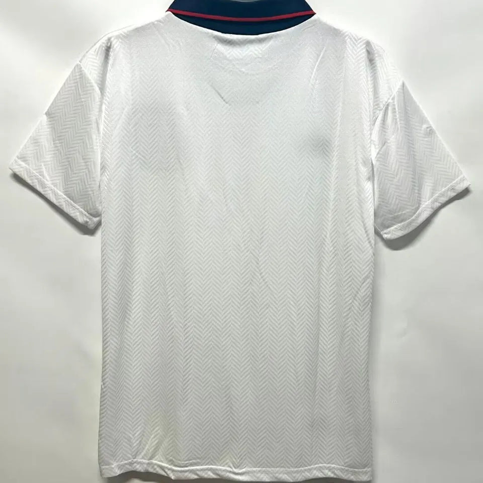 1994/95 England Home White Retro Soccer Jersey Back
