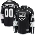 Men's Los Angeles Kings Black Home Breakaway Custom Jerseys