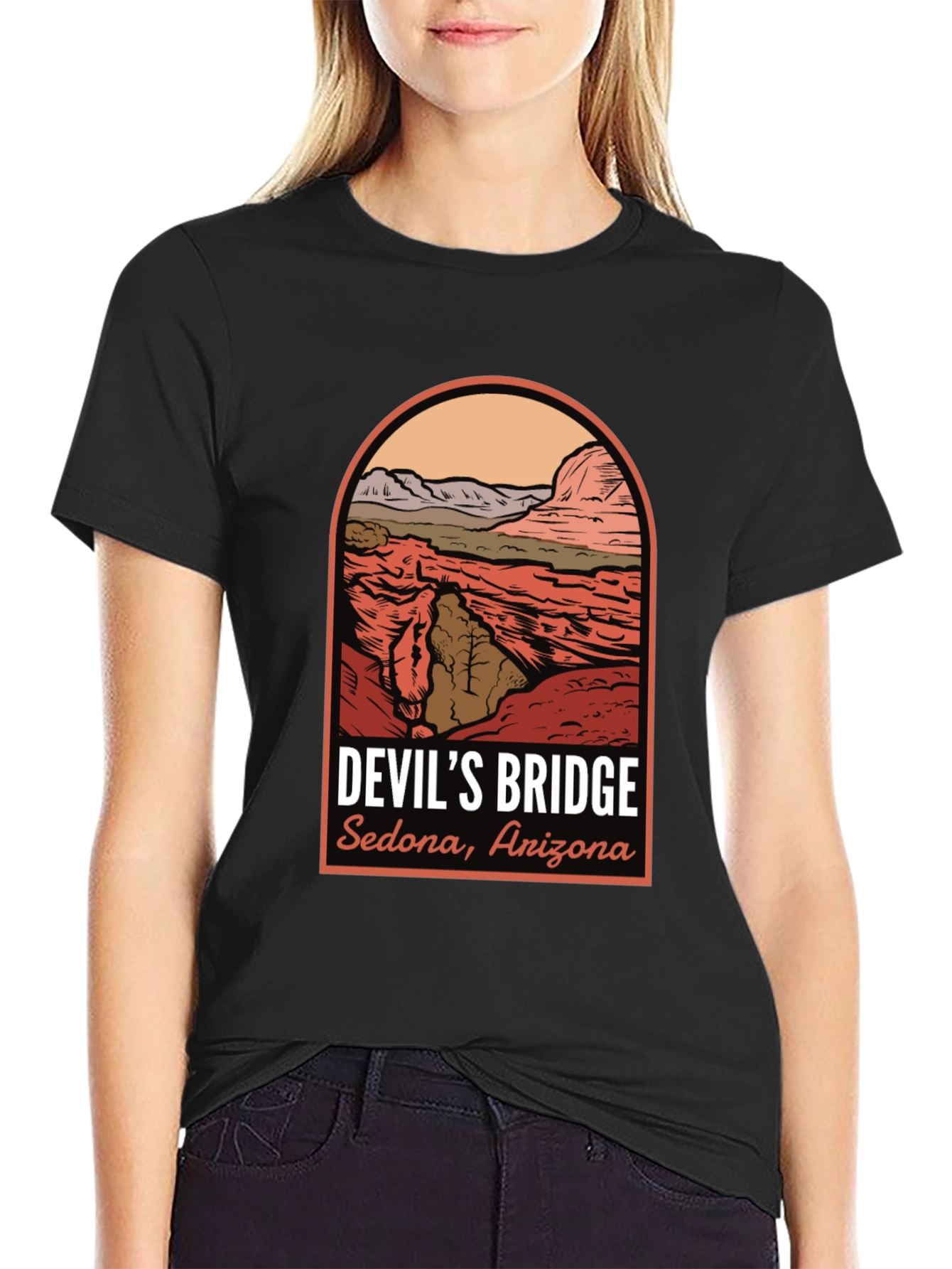 Devils Bridge Arizona Graphic Tee - Sedona Adventure Shirt