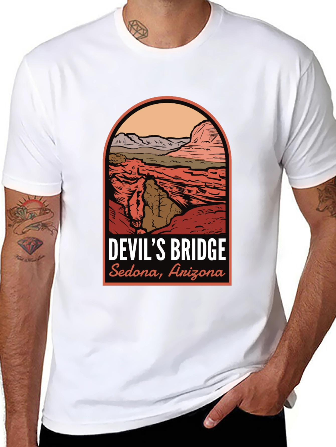 Devils Bridge Arizona Graphic Tee - Sedona Adventure Shirt