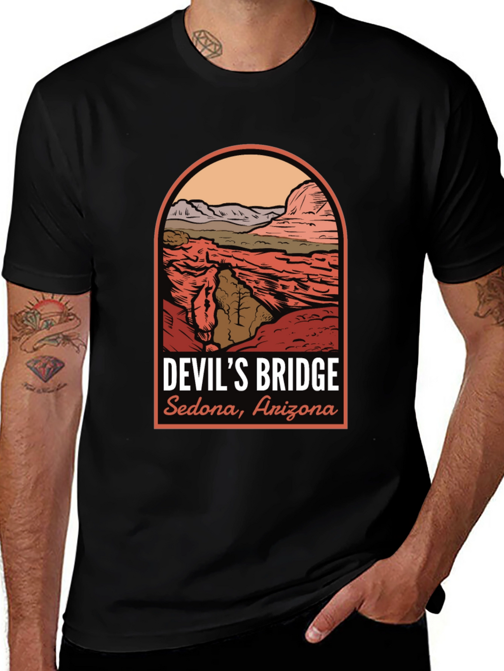 Devils Bridge Arizona Graphic Tee - Sedona Adventure Shirt