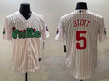 Men's Philadelphia Phillies Bryson Stott #5 White Replica Team Jerseys