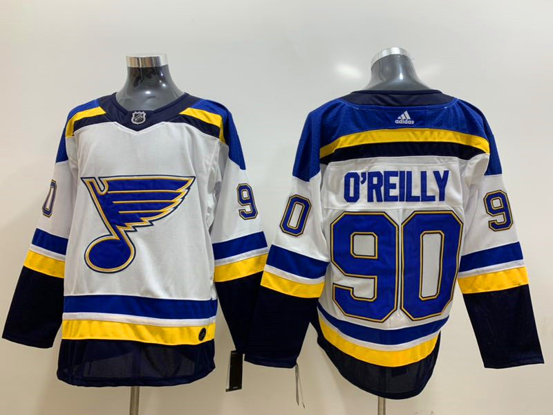 Men's St. Louis Blues Ryan O'Reilly #90 White Breakaway Player Jerseys