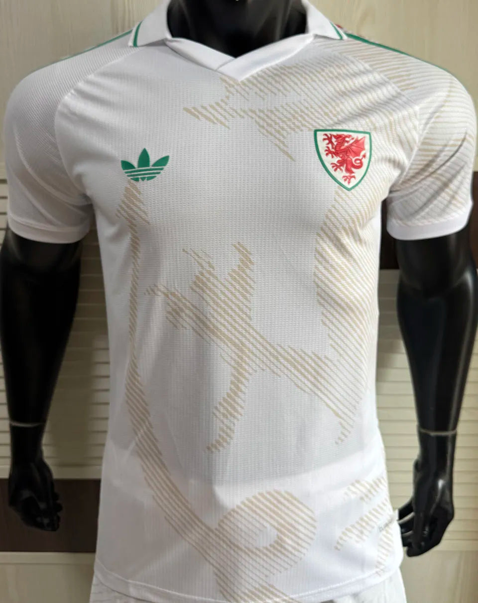 2026/27 Wales Away White Player Version Soccer Jersey Front