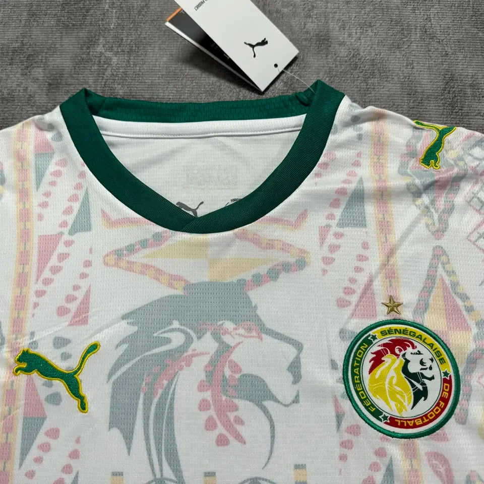 2026/27 Senegal Home White Fans Soccer Jersey Detail 4