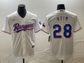 Men's Texas Rangers Jonah Heim #28 White Home Replica Player Jerseys