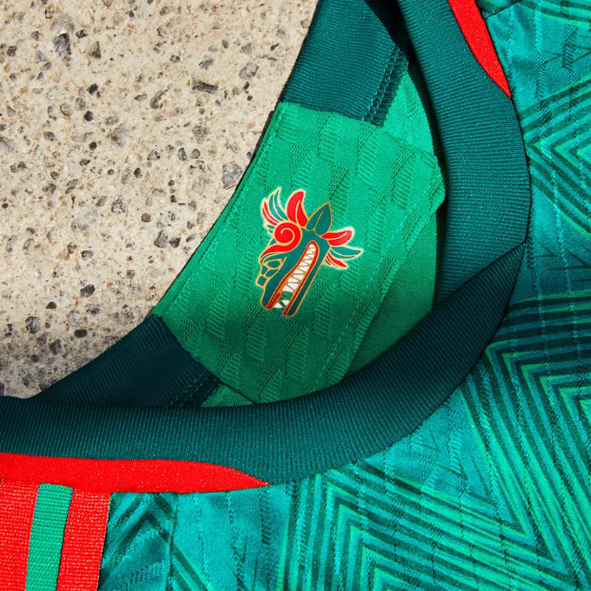 2022/23 Mexico Home Green Player Soccer Jersey Detail 3
