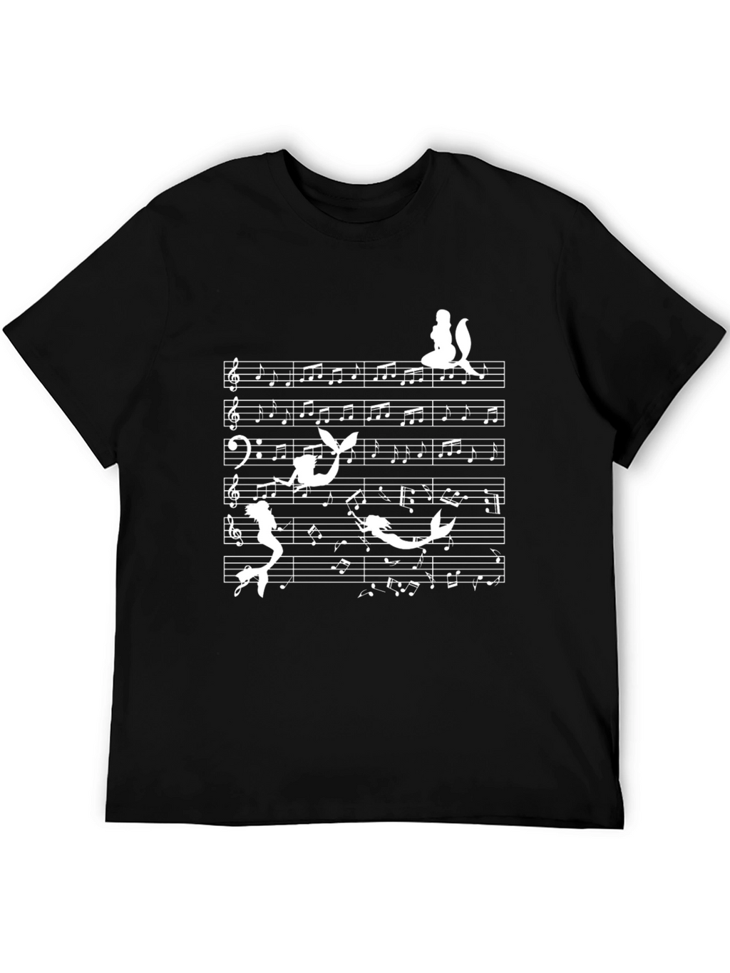 Mermaid Music T-Shirt - Whimsical Sea Song
