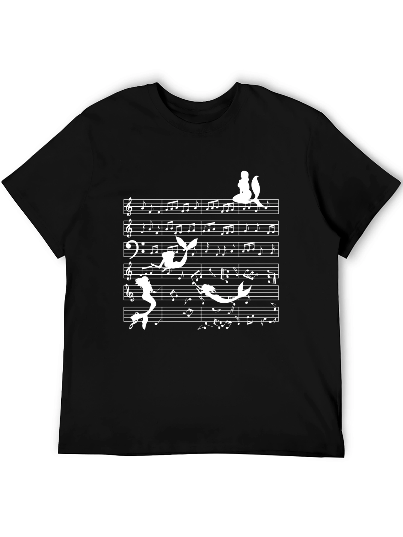Mermaid Music T-Shirt - Whimsical Sea Song