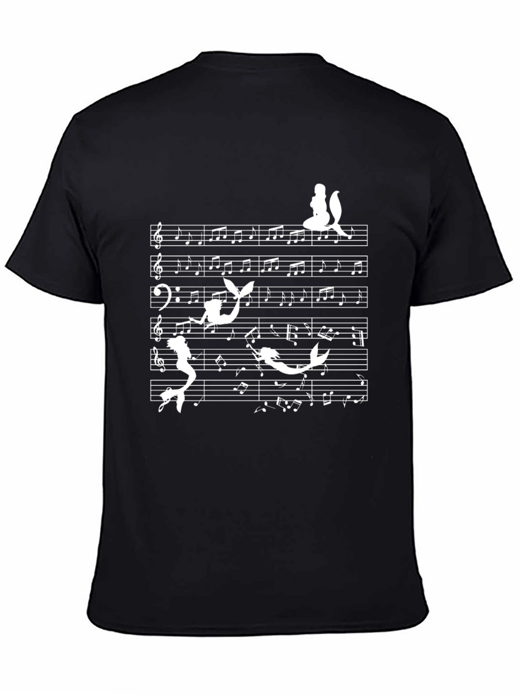 Mermaid Music T-Shirt - Whimsical Sea Song