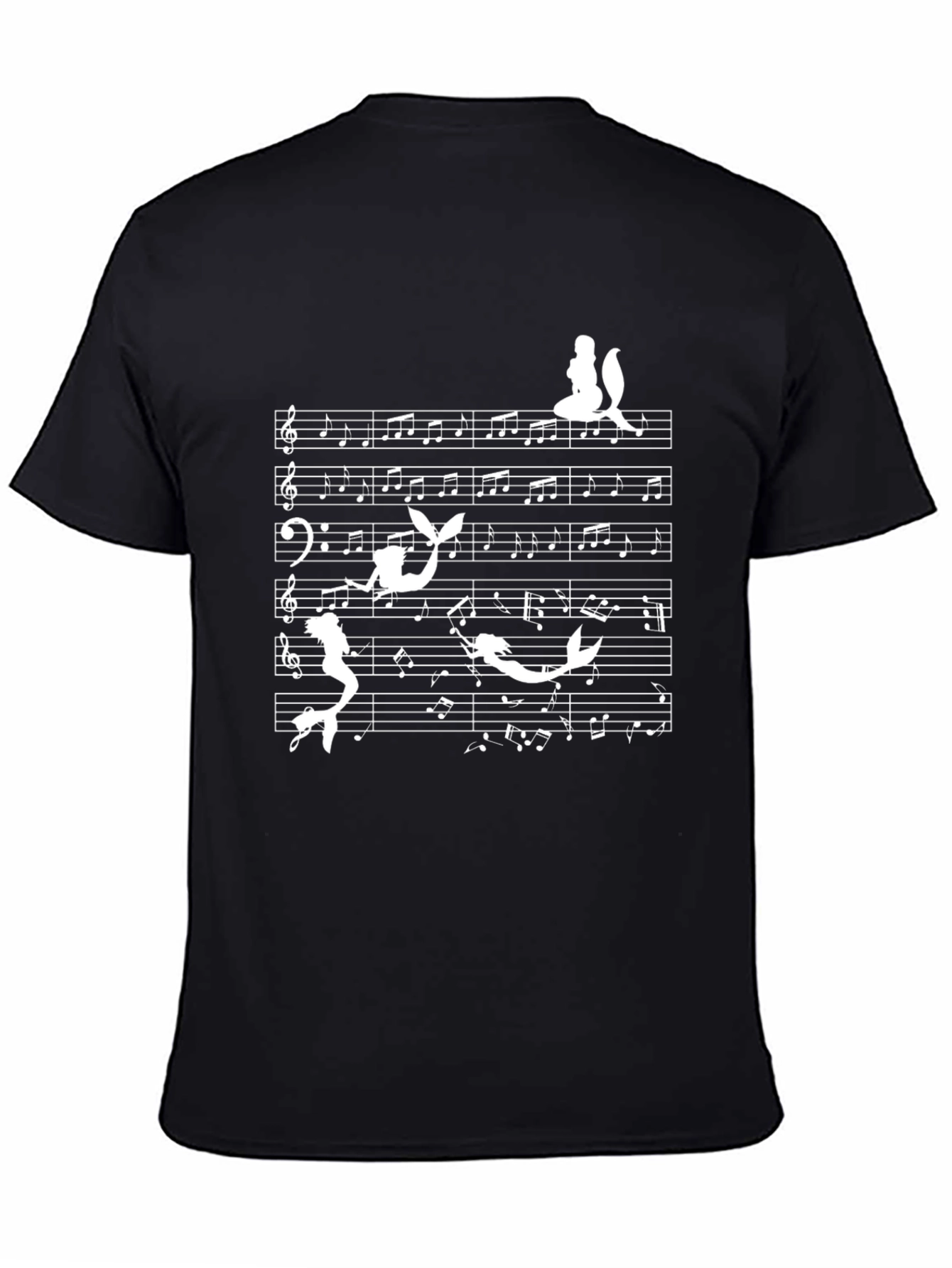 Mermaid Music T-Shirt - Whimsical Sea Song