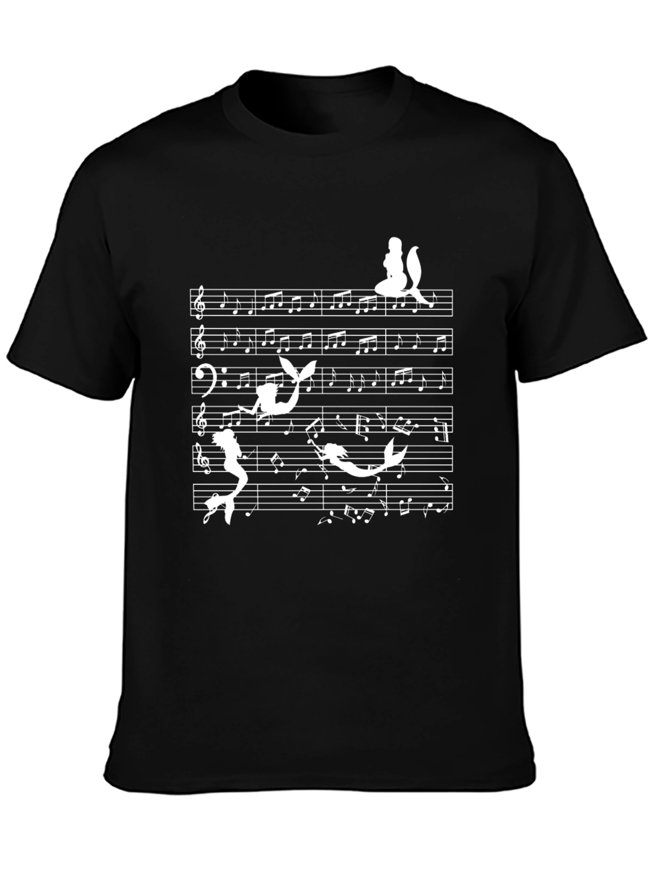 Mermaid Music T-Shirt - Whimsical Sea Song