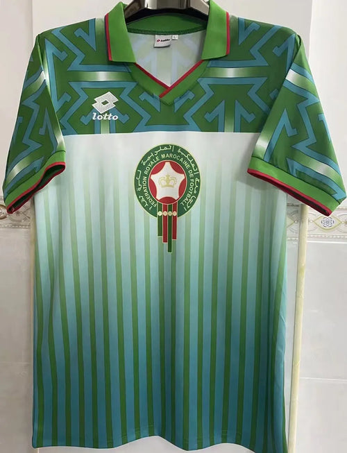 1994/95 Morocco Green Retro Soccer Jersey Front