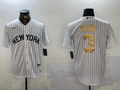 Men's New York Yankees Babe Ruth #3 White Player Game Jerseys