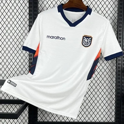 2026/27 Ecuador Away White Fans Soccer Jersey Detail 1