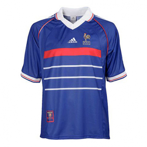 Zidane #10 Retro France Home Jersey World Cup 1998 Image 3