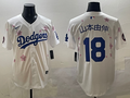 Men's Los Angeles Dodgers Yoshinobu Yamamoto #18 White Alternate Replica Player Jerseys