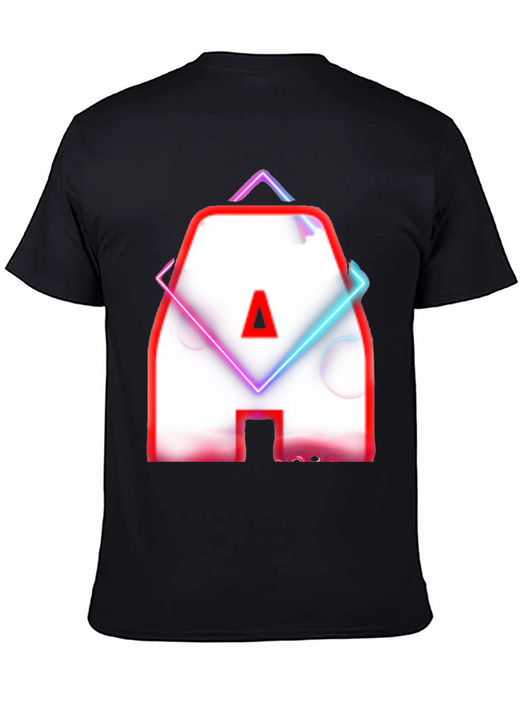 Neon Letter A Graphic T-Shirt - Modern Design
