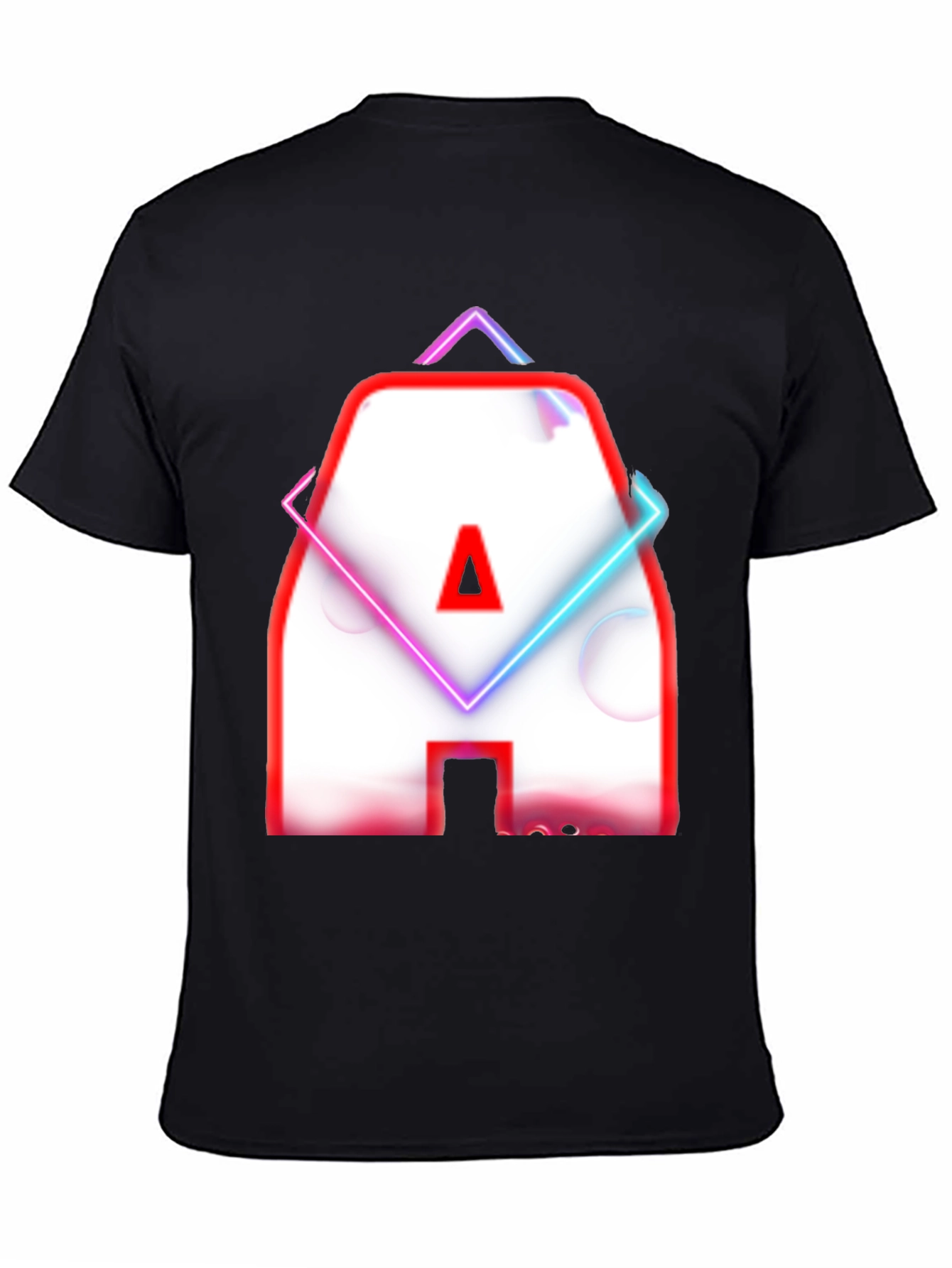 Neon Letter A Graphic T-Shirt - Modern Design