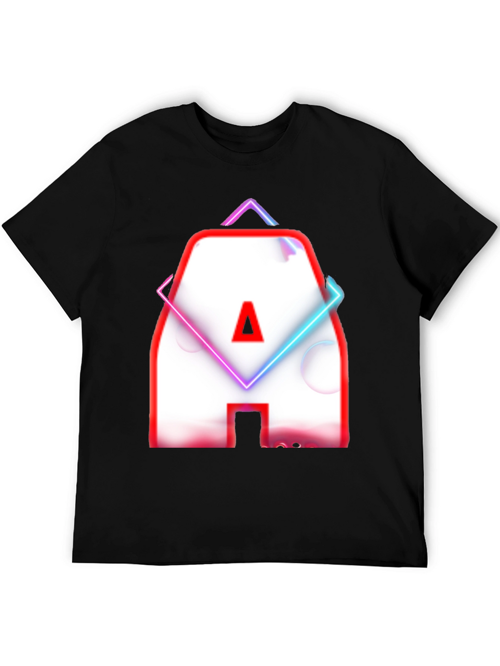Neon Letter A Graphic T-Shirt - Modern Design