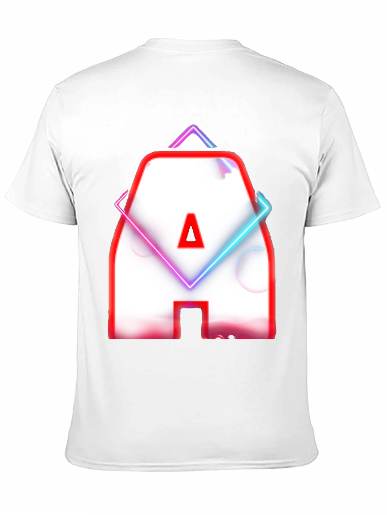 Neon Letter A Graphic T-Shirt - Modern Design