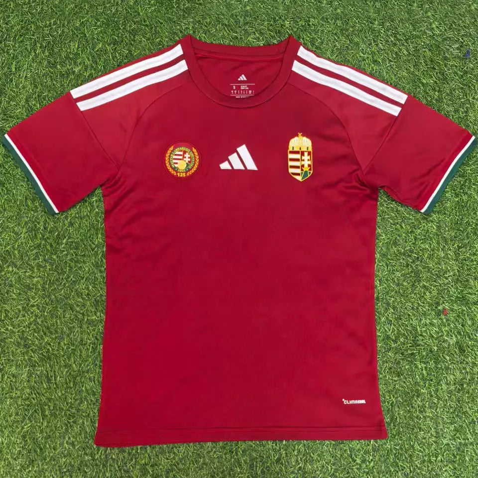 2026/27 Hungary Home Red Fans Soccer Jersey Front