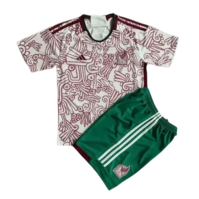 22/23 Kids Mexico Away Kit Front