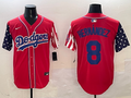 Men's Los Angeles Dodgers Enrique Hernandez #8 Red Replica Player Jerseys