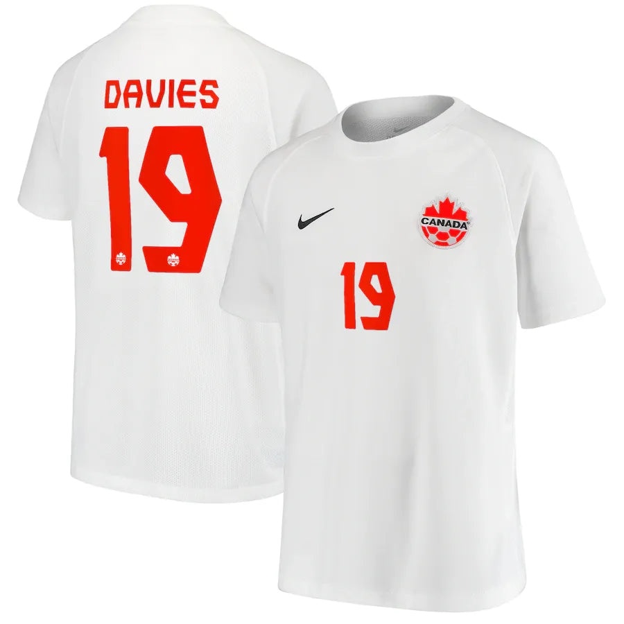 1998 Canada Home Red Retro Soccer Jersey Detail 1