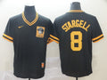 Men's Pittsburgh Pirates Willie Stargell #8 Black Replica Player Jerseys